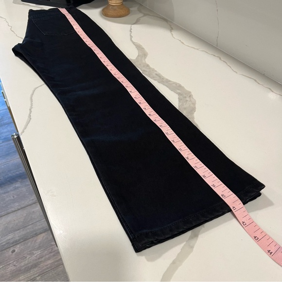 Zara Women's NWT straight leg high rise size 4 black jeans button fly Cotton - Picture 15 of 16